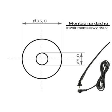 ANTENA SAMOCH. BLOW FMD350/410 ŁAMANA