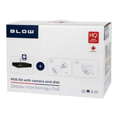 ZESTAW MONITORINGU Poe bLOW 4x5MP 1TB /78-670
