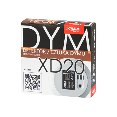 DETEKTOR CZUJNIK DYMU XD20 230V/50-641 9V