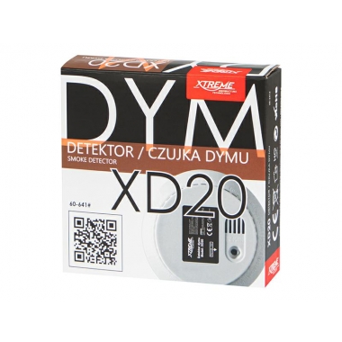 DETEKTOR CZUJNIK DYMU XD20 230V/50-641 9V