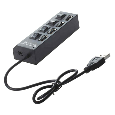 HUB 4 PORTOWY AK228A CZARNY