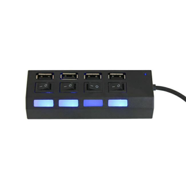 HUB 4 PORTOWY AK228A CZARNY