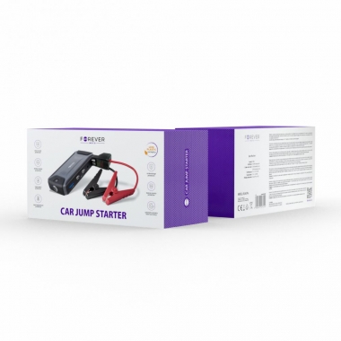 JUMP STARTER BOOSTER FOREVER JS-200 PRO 40Wh CZARNY