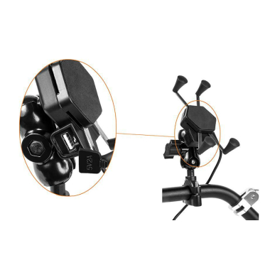 UCHWYT MOTOCYKLOWY RAM XL +ŁADOWARKA USB