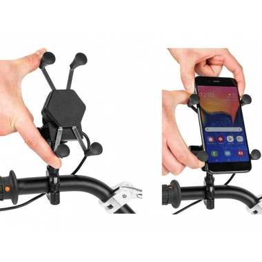 UCHWYT MOTOCYKLOWY RAM XL +ŁADOWARKA USB