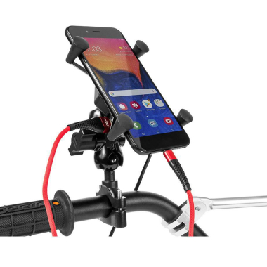 UCHWYT MOTOCYKLOWY RAM XL +ŁADOWARKA USB