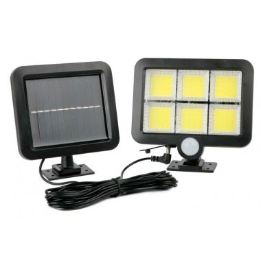 LAMPA LED SOLARNA 6xCOB 6000K Z CZUJ.R/Z