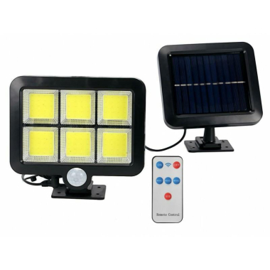 LAMPA SOLARNA SL-F120 CZUJNIK+PIR+PILOT