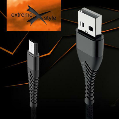 PRZEW. USB MICRO 3,0m SPIDER CZARNY3m MICRO USB