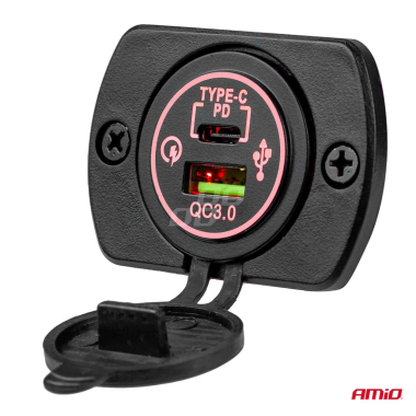 GN. USBx2 PD AMIO M8 WODOODPORNE/02858