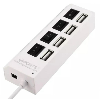 HUB 4 PORTOWY  ak228c BIAŁY