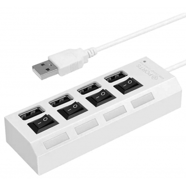 HUB 4 PORTOWY  ak228c BIAŁY
