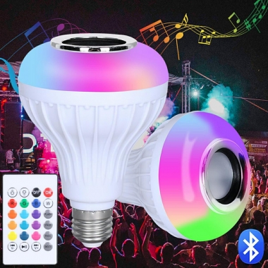 ŻARÓWKA LED RGB Z GŁOŚNIKIEM BLUETOOTH
