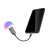 KULA RGB MINI USB Z SENSOREM DZWIĘKU