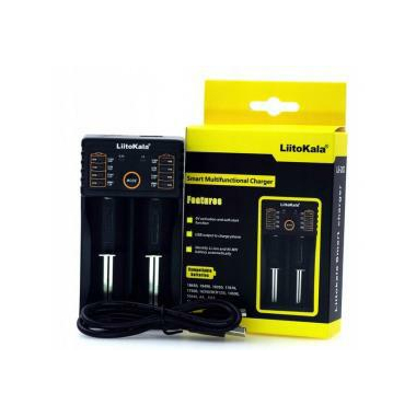 ŁADOWARKA AKUM. LITO-KALA LII-202  18650/LI-ION/NI-MH/LIFEPO4