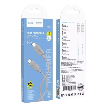 PRZEW. HOCO USB C-C FAST CHARG. 60W 1m X107