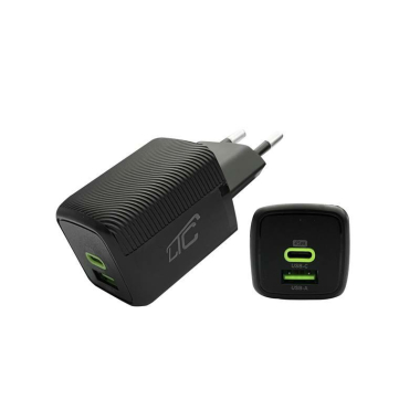 ŁAD. SIEĆ. LTC PD 20W USB-A/USB-C GanQC33-C BLACK