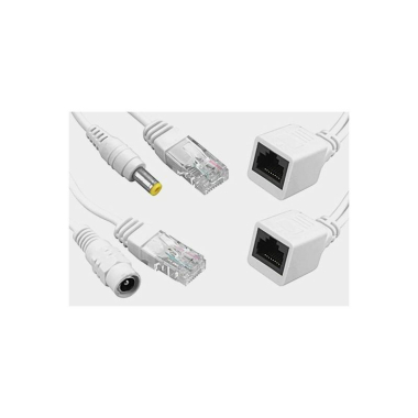 ADAPTOR LAN PoE BIAŁY KPL/2szt