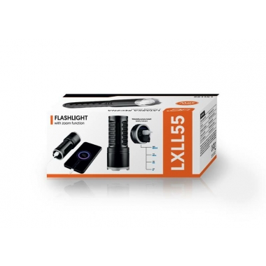 LATARKA LL55 RĘCZNA LED 30W ZOOM/POWER BANK 6000mAh