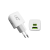 ŁAD. SIEĆ. LTC PD 20W USB-A/USB-C Gan  QC32-B WHITE