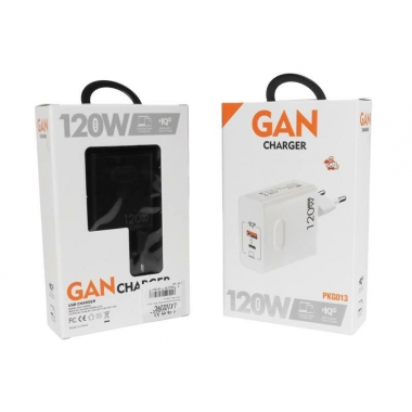 ŁAD. SIEĆ. LTC PD 120W IQ GaN/USB A+C
