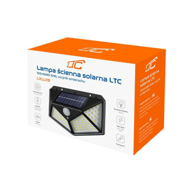 LAMPA SOLARNA LTC LL119 10W 1000lmSENSOR ZMIERZCHU AKUM.1200mAh