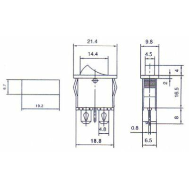 PRZEŁ. KLAW. MRS-100-2 2 PIN