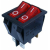 PRZEŁ. IRS-2101-1C 2xOFF-ON/SW-MK321 RED
