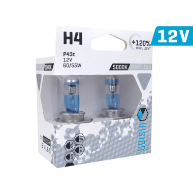 ŻAR. VISION LIMITLESS H4 12V 60/55W+120%OPAK/2szt